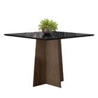 Mesa Marina 100x100 Imbuia/preto