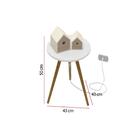 Mesa Melody Iluminada Com Led Móveis Branco Acetinado