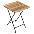 Mesa Metal 75x75x75cm Jatobá Amazonas Metalnew