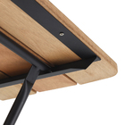 Mesa Metal 75x75x75cm Jatobá Amazonas Metalnew