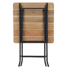 Mesa Metal 75x75x75cm Jatobá Amazonas Metalnew