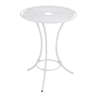 Mesa Metal Redonda  Roma 80x61cm Marrom