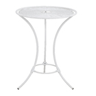 Mesa Metal Redonda  Roma 80x61cm Marrom
