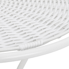 Mesa Metal Redonda  Roma 80x61cm Marrom