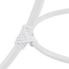 Mesa Metal Redonda  Roma 80x61cm Marrom