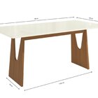Mesa Mila Para Sala De Jantar Premium Off White