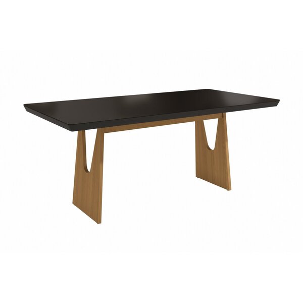 Mesa Mila Para Sala De Jantar Premium Preto Fosco