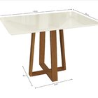Mesa Mira Para Sala De Jantar Premium Off White