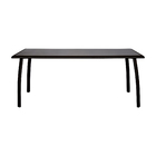 Mesa Modena Aluminio Retangular 70x100x180cm Marrom Naterial