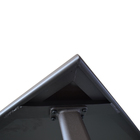 Mesa Modena Aluminio Retangular 70x100x180cm Marrom Naterial