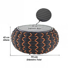 Mesa Monique Com Tampo Ripado Alumínio Para Cozinha, Edícula,