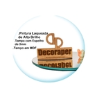 Mesa Monopé De Apoio Para Sofá Com Espelho 35x70 - Azul Turqu