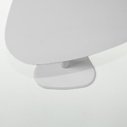 Mesa Monopé Paleta Laqueada Para Sala 38x40cm - Off White