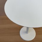 Mesa Monopé Redonda Mdf/madeira Maciça 50cm Branco