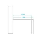 Mesa Multifuncional Com Estante Kind Branca