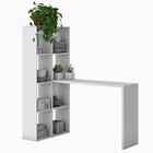 Mesa Multifuncional Com Estante Kind Branca