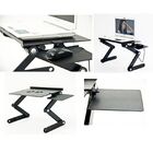 Mesa Multifuncional Para Notebook Dobravel Com Cooler Preta (