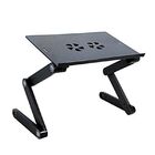 Mesa Multifuncional Para Notebook Dobravel Com Cooler Preta (