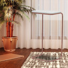 Mesa Multiuso Dexter Tampo Branco Base Bronze G41 - Gran Belo