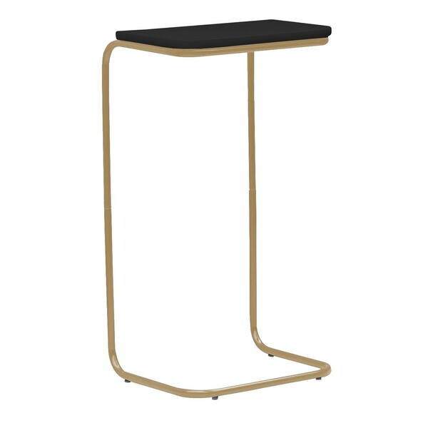 Mesa Multiuso Dexter Tampo Preto Base Gold G41 - Gran Belo