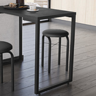 Mesa Multiuso Porto Preto 120cm Com 04 Banquetas Manu Corino