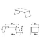 Mesa Multiuso Tube Para Notebook Vermont E Preto Fosco - D'ro