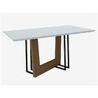 Mesa Munique 160x90 Imbuia/off White