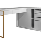 Mesa Nails Premium Lisa 167x117cm Com Aspirador E Pé De Ferro