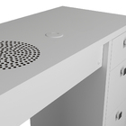 Mesa Nails Rubi Lisa 117x50 Cm Com Aspirador E Pé De Ferro -