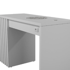 Mesa Nails Rubi Ripado 117x50 Cm Com Aspirador - Branco