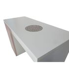 Mesa Nails Rubi Ripado 117x50 Cm Com Aspirador - Branco/rosa