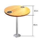 Mesa Náutica Redonda Circular Para Lancha Barco Madeira 45 Cm