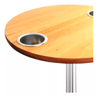 Mesa Náutica Redonda Circular Para Lancha Barco Madeira 45 Cm