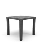 Mesa Niala Quadrada Adulta Tampo Plástico Preto