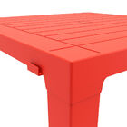 Mesa Niala Quadrada Adulta Tampo Plástico Verde