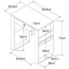 Mesa Notebook/escrivaninha 01 Gaveta Lisboa  Branco - Art In