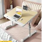 Mesa Notebook Sofa Cama Aluminio Madeira Ajustavel Com Gaveta