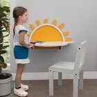 Mesa Nuvem 1 Cadeira Infantil Sol Branco