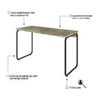 Mesa Office 120x60x75cm Round