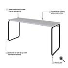 Mesa Office 150x60x75cm Round