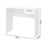 Mesa Office 1 Gaveta Notável - Branco New
