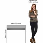 Mesa Office 80cm 1 Gaveta Infinity  Macadâmia