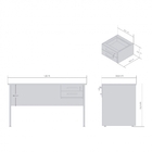 Mesa Office Áustria Noce Preto