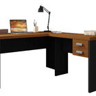 Mesa Office Berruezo Em L C/gavetas Nogueira Caiena Acabament