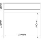 Mesa Office Infinity 1 Gaveta 80cm Angelin Angelin