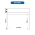 Mesa Office Infinity Móveis Castro 1 Gaveta 80cm Duna Duna