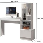 Mesa Office Lion Branco Fosco