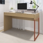 Mesa Office Nila 1.2 Com Gavetas Avelã Cobre