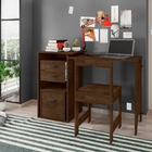 Mesa Office Retrátil Com Cadeira Zole Malbec