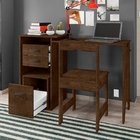 Mesa Office Retrátil Com Cadeira Zole Malbec